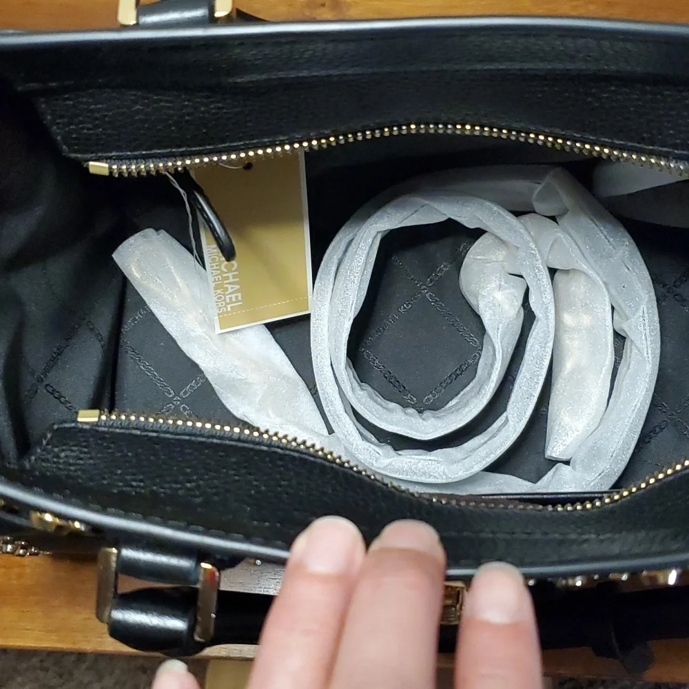 Michael Kors Nouveau Hamilton satchel handbag NWT - Picture 7 of 11